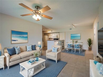 Living room virtually staged.