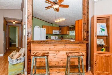 Bar bridged kitchen to livingroom