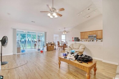 Living room featuring light hardwood / wood-style 