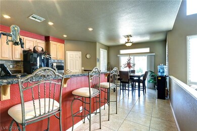 Kitchen nook area and open kitchen full of bright