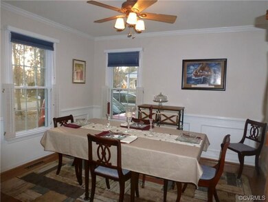 Gorgeous Hardwood Floors, Chair Railing and Crown 