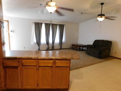 Looking into living room from kitchen