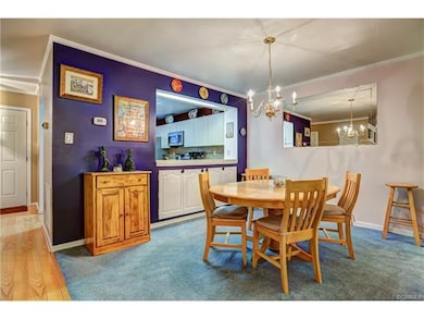 View of Dining Room.   Additional storage under pa