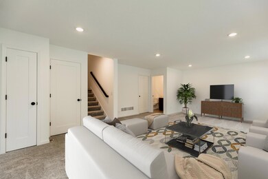 Virtually staged basement