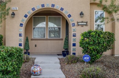 Peaceful arched entryway.
