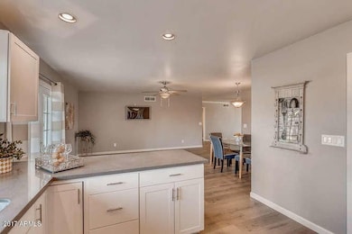 Kitchen View to Family-Dining Area