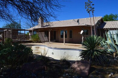 Back patio and pool