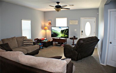 Spacious living area with 12 ft ceiling.  Easily r
