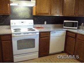 Kitchen with new granite