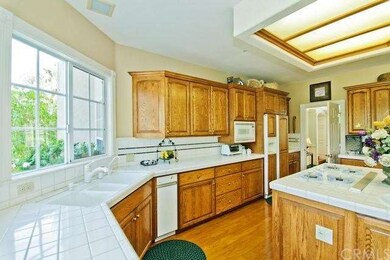 This expansive kitchen offers lots of storage and 