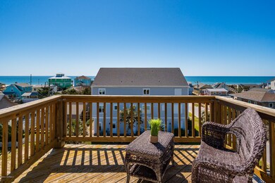 Top floor deck with ocean views