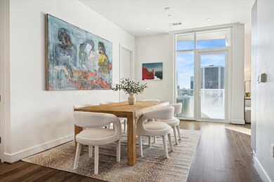 The dining area is just off the main living space