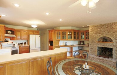 Kitchen with Fireplace