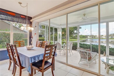 Breakfast area next to the kitchen.  Sliding glass