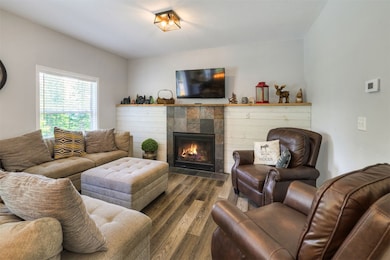 Living room with gas fireplace
