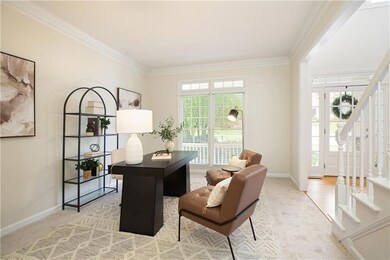 View toward the front door from the Dining Room.