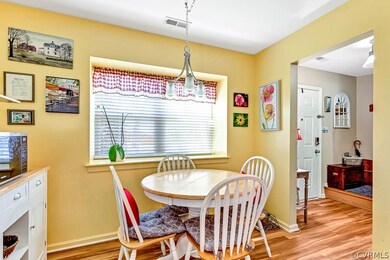 Dining room featuring light hardwood / wood-style