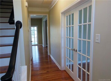 Entry hall with office/study on right