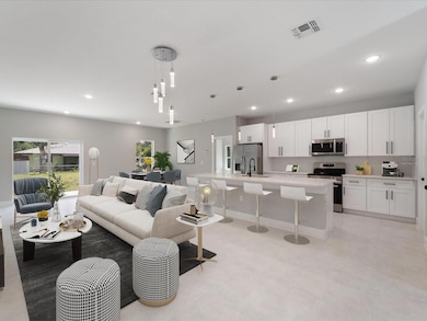 Living area/kitchen Virtually Staged