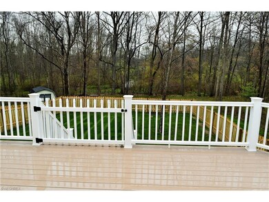 View of lazy stream in rear. All Trex decking and 