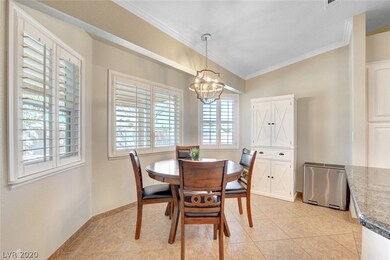 Kitchen dining area, plantation shutters, new wind
