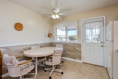 Eat In Kitchen with door to back yard