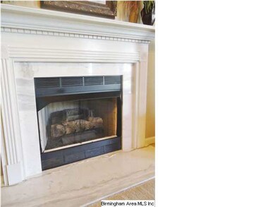 Fireplace with gas logs
