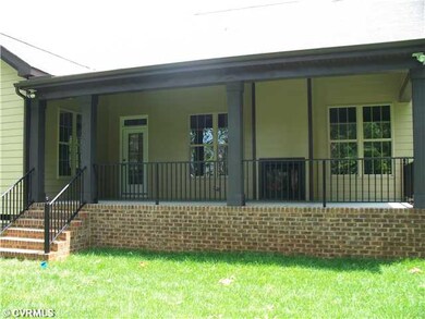 Exterior Back - covered porch