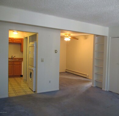Living area, dining and kitchen