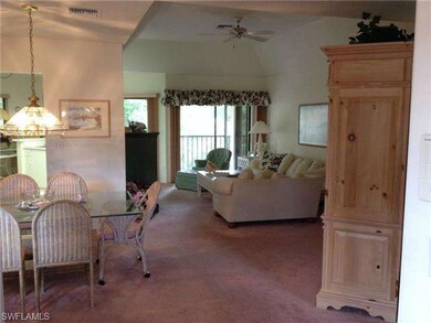 Looking into the living area from the front stairs
