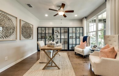 Flex space shown as study *Photos of furnished mod