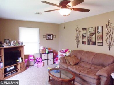 Spacious and bright living room.
