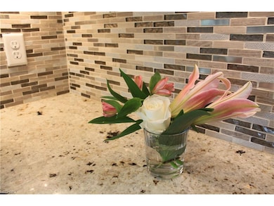 Beautiful backsplash in the kitchen.