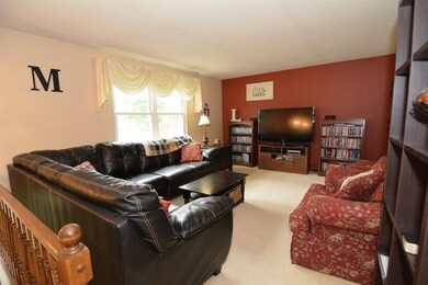 Large living room on upper level
