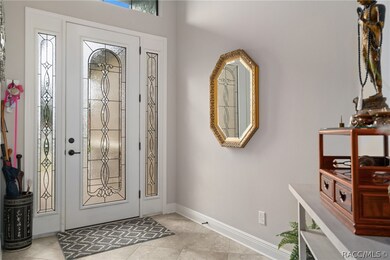 Inside front door