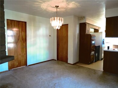 The dining room is situated convenient to the kitc