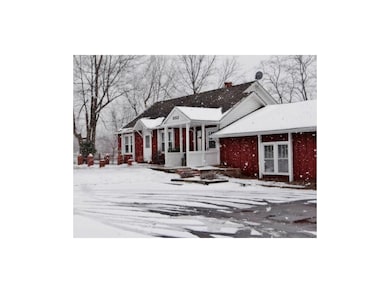 The front entrance of the home provides a lovely w