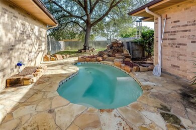 Splash pool and beautiful custom flagstone patio w