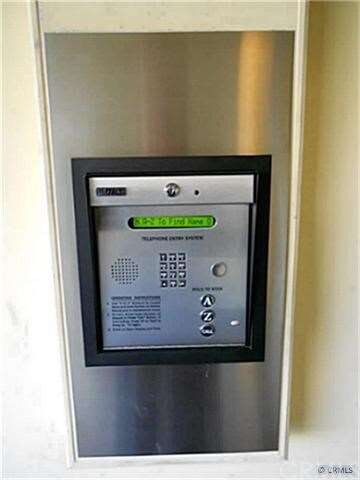 Security intercom at entrance.
