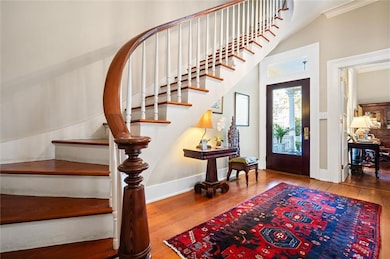 View of the foyer and the staircase.