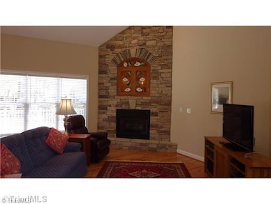 Living Room. Look at this beautiful fireplace