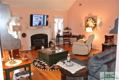 Living Room with vaulted ceiling.