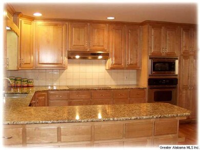 A view of the kitchen from the eat-in area