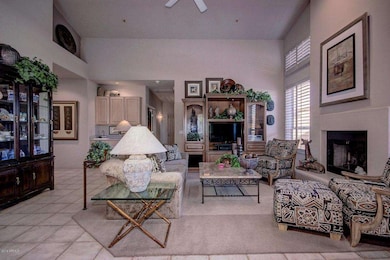 Fireplace in great room