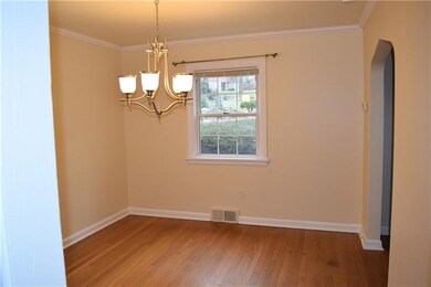 Spacious, light-filled dining room