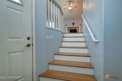 Stairs to first level.