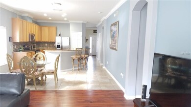 Dining room looking into kitchen