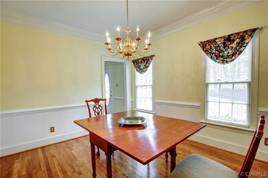 Formal Dining Room with refinished hardwood floors