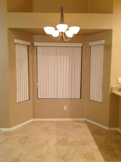 Bay window in breakfast area