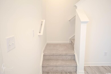 Staircase with baseboards